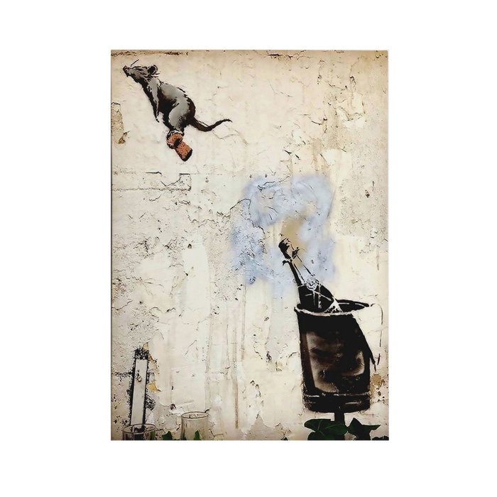 Wallity Lienzo Decorativo Banksy WY117 (50 x 70 cm)